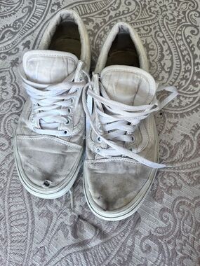 White Canvas Sneakers - Classic Low Top